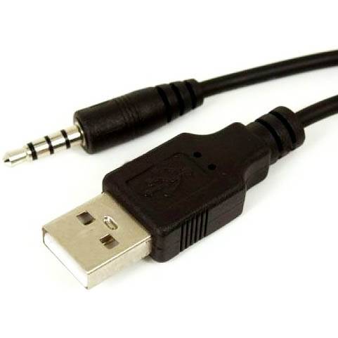 Шнур AUX шт 3,5мм - USB A шт 1м (REXANT 18-1101-8)