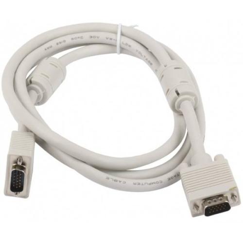шнур VGA Premium Cablexpert CC-PPVGA-6(B) 15М/15М 1.8м тройной экран,феррит.кольца,пакет
