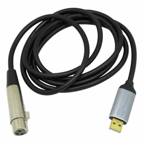 Шнур USB шт - XLR(CANON) гнездо 1,8м Н257