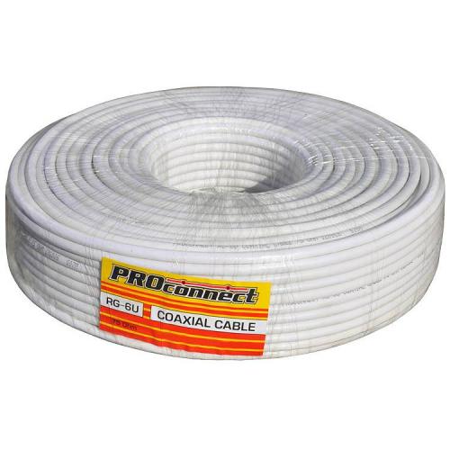 Кабель антенный RG-6U (75 Ом) PROCONNECT(10м) белый 01-2205-10