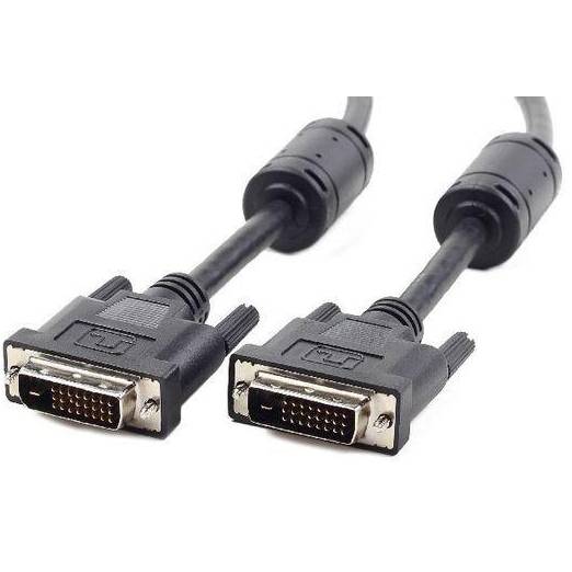 Шнур DVI-DVI dual link CC-DVI2L-BK-10, 25М/25М, 3 м, феррит. кольца