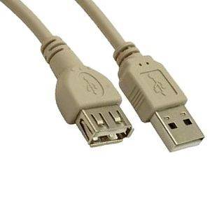 Шнур USB AM шт-AF гн 0.5/1m(Гарнизон USB2-AMAF-1м)
