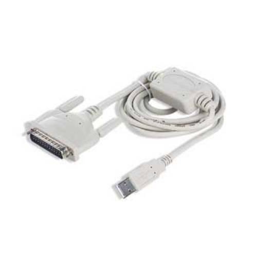 Переходник COM->USBпорт Gembird UAS112 DB25M/AM 1,8м