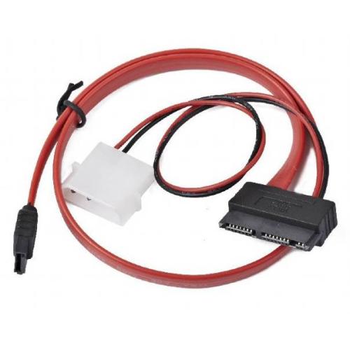 Шнур Combo microSATA Cabl. CC-MSATA-001, molex+SATA/microSATA 9pin+7pin для 1,8HDD(дл-45см,пит 25см)