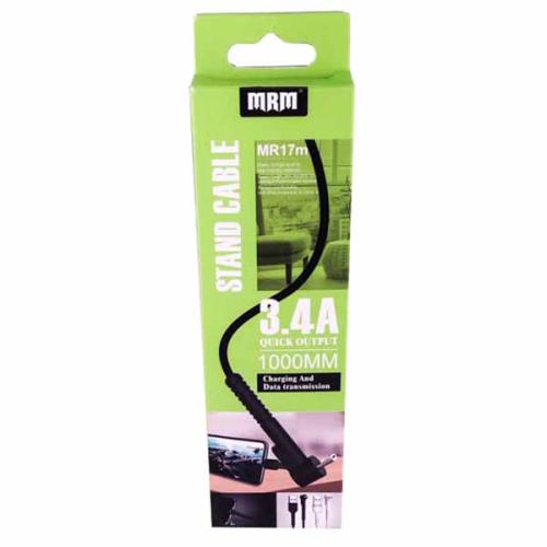 Шнур USB/microUSB MRM MR-17m-V8 силикон. угловой 1м