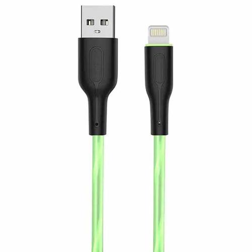 Шнур USB/iPhone 5 светящийся Т-28
