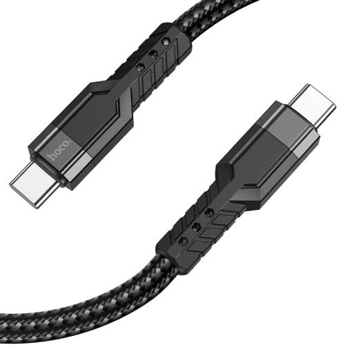 Шнур Type-C- Type-C HOCO U110 ткань 3А 1,2м