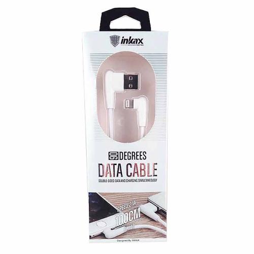 Шнур USB/iPhone 5 CK-48-IP 1м 2,1А угл.штекер INKAX 79261