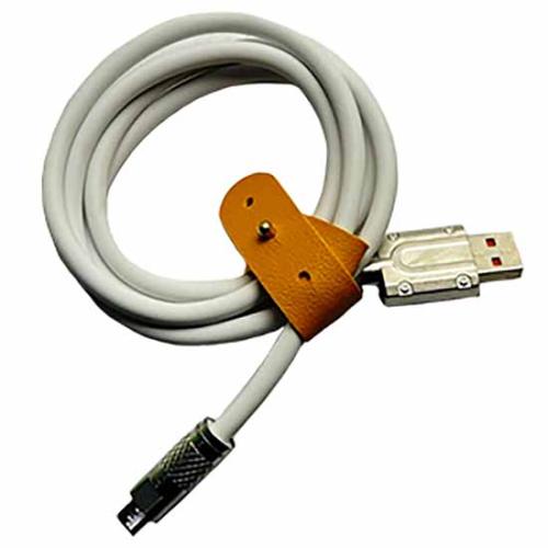 Шнур USB/micro USB S-218-V8 6А 1м силиконовый с застежкой