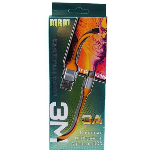 Шнур USB/iPhone 5 R-35B-IP 3м 3А резиновый