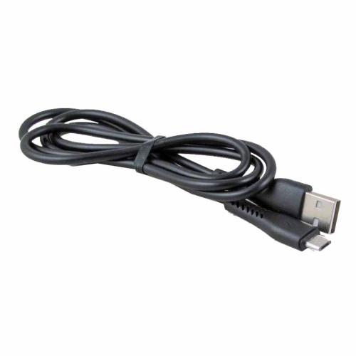 Шнур USB/micro USB R-93-V8 резиновый черный 1м