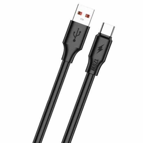 Шнур Type-C- USB Deespi DS56 1м силиконовый 120W