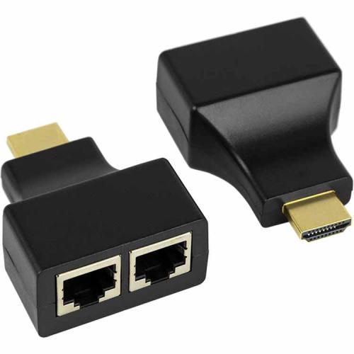 Удлинитель HDMI по витой паре 1 гнездо 8P8C (компл.2шт)