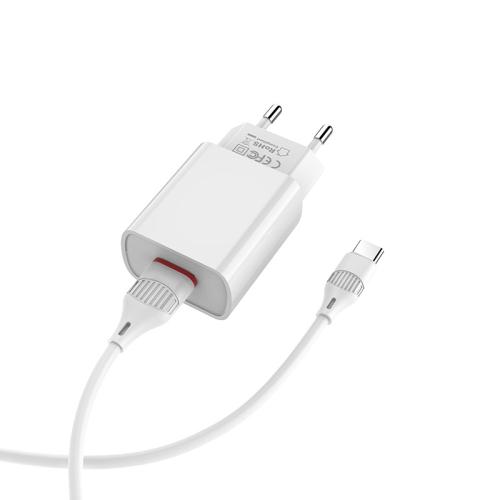 СЗУ 1USB (USB-Type-C) 2.1A  5V Borofone BA20A