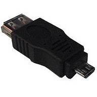 Переходник USB A(F) гнездо -штеккер mini USB А(M) 5pin 18-1175
