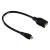 Переходник USB A(F) гнездо - micro B(M)с проводом