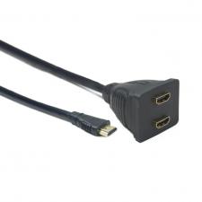 Разветвитель HDMI Cablexpert DSP-2P(HP)H4-002 HD19F/2x19F 1комп-2монитора Full-HD, 3D 1.4v