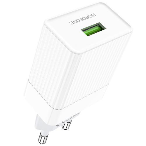 СЗУ 1USB (б/шн) 3A 5V Borofone BA47A Quick Charging