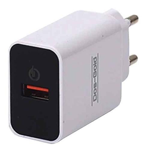 СЗУ 1USB (б/шн) 3А 18W Dos-Gold DS35 быстрая зарядка