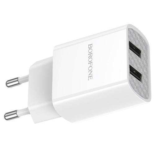 СЗУ 2USB (б/шн) 2.1A 5V Borofone BA53A,ЦБ-00046680,ЦБ-00045510
