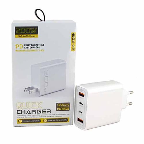 СЗУ 2USB+2PD (б/шн) 200W QC3.0 AR-PD19