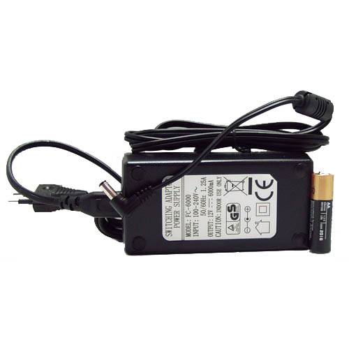БП (с/шн) для в/кам (12V,6000mA)FC-6000 толст штек---