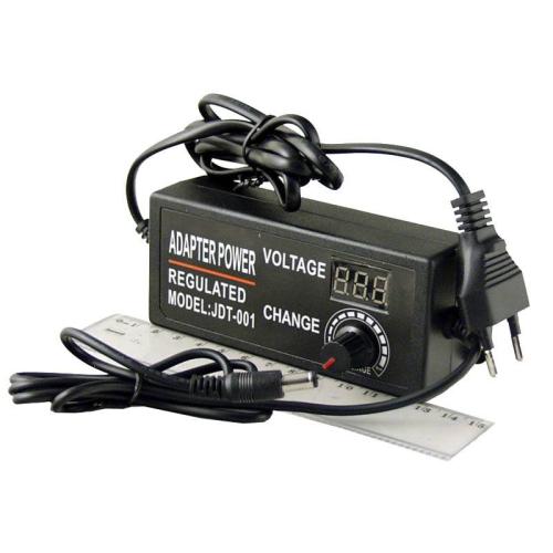 Блок питания (с/шн) 3-24V 3A №324 толстый штек 5,5*2,5 c вольтметром
