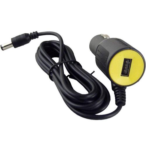 Блок питания 5V 2A авто прикур. толстый штек 5,5*2,5+USB 2MB-2U 2м