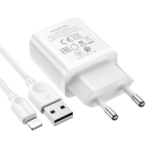 СЗУ 1USB (USB-Lightning) 2.1A  5V Borofone BA52A
