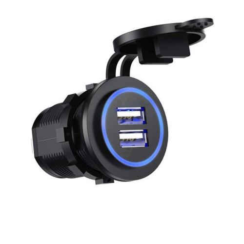 З/уст (б/шн) авто SKU16P врезное 4,2А 2USB