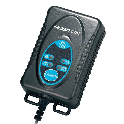з/уст д/авто.аккум.6В,12В (заж.крокодилы) 750mAh (емк.1,2-20Ah) Robiton MotorCharger