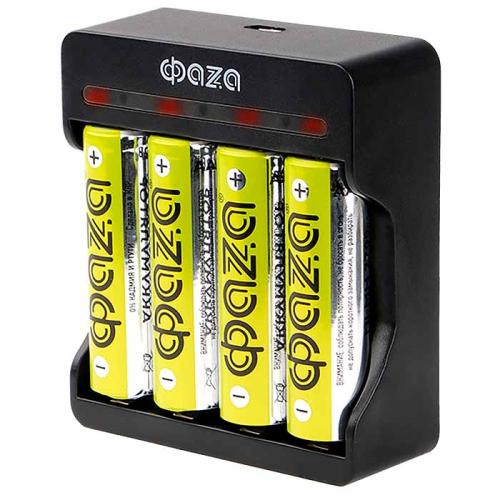 з/уст (4 акк) AA,AAA (USB-microUSB 1м) б/блока ФАZA B-95USB+4акк АА 2700mAh в ПОДАРОК 5038929