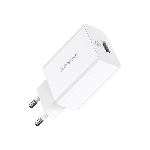 СЗУ 1USB (б/шн) 3A 5V Borofone BA21A Quick Charging