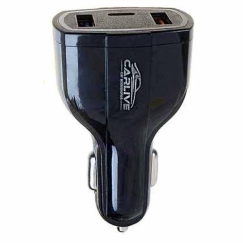 АЗУ 2USB+1Type-C (б/шн) 5V 3.1A QC3.0 MR-368A быстрая зарядка