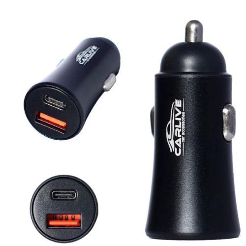 З/уст (б/шн) Авто USB+PD(Type-C)5V 3.1A MR-66/CR35 быстрая зарядка