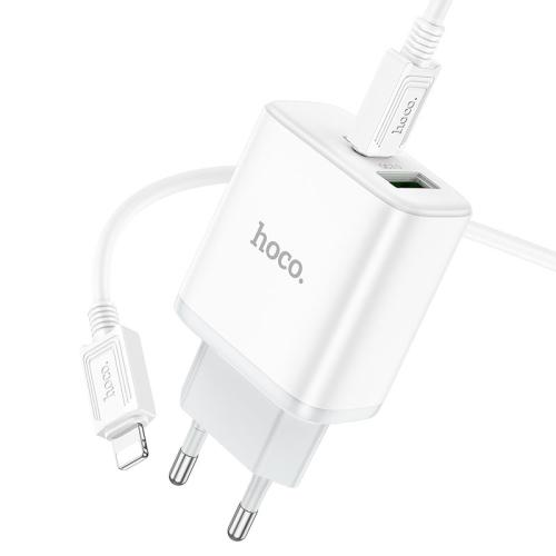 СЗУ 1USB+1PD (Type-C-iPhone 5) 3A 20W HOCO C105A