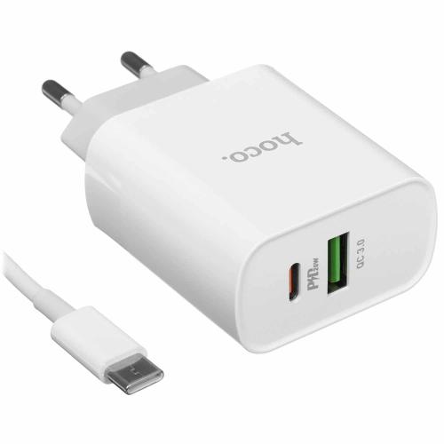 СЗУ 1USB+1PD (Type-C-Type-C) 3A 20W HOCO C80A