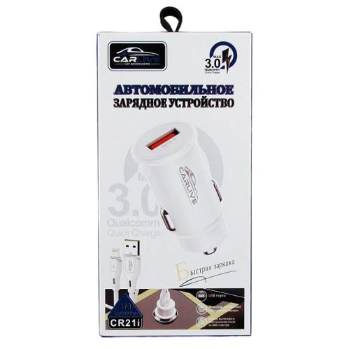 АЗУ 1USB (USB-Lightning 1м) 5V 3А CR-21 QC3.0