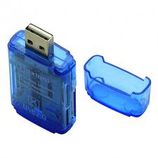 картридер OXION ,SD,MS,M2,TF(microSD) до 32Гб USB 2.0(OCR002BL) (1000)