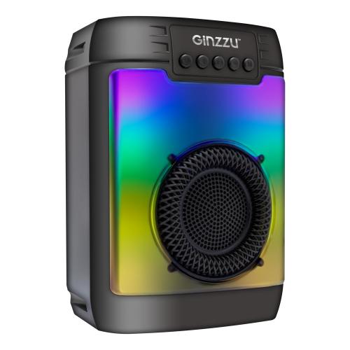 колонка GINZZU GM-912B Bluetooth 16W/1,5Ah/TWS/USB/FM/RGB