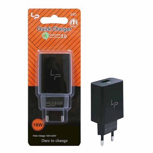 СЗУ 1USB (б/шн) LP S40 5V/3.1A QC3.0