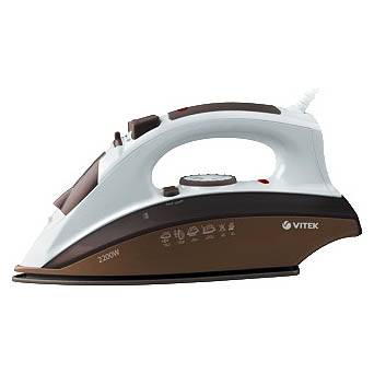 утюг  VITEK-1209 2200W подош. керамика, пар. удар (10)
