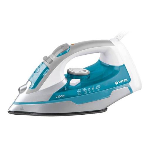 утюг VITEK-1258 2400Вт Ultra Care антипригарное покрытие, пар. удар, самоочистка