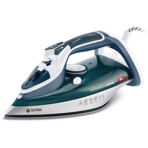 Утюг VITEK-8306 2400W подошва керамика, пост., вертик.пар
