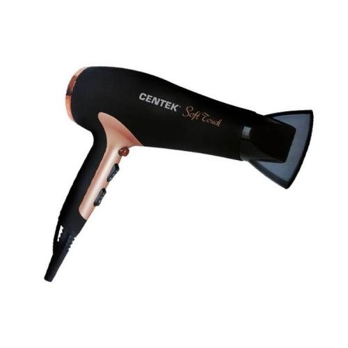 Фен CENTEK CT-2241 1900Вт, 2 скорости, 3 режима, холодный обдув, Soft Touch