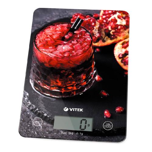 Весы VITEK-8032 кухонные электронные 5кг, стекло