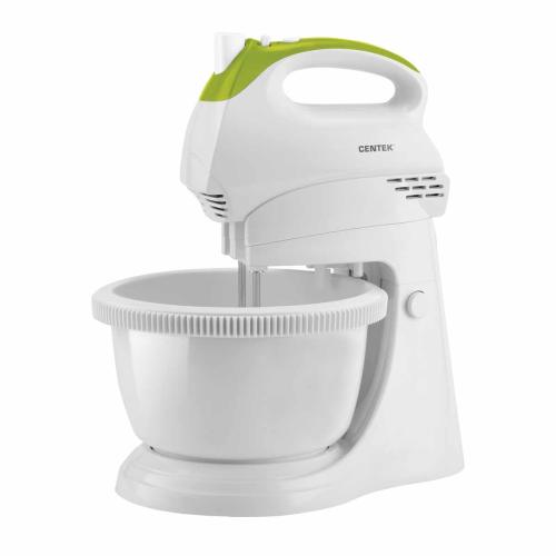 Миксер CENTEK CT-1119 350Вт с чашей 5 скоростей+турбо, взбивание/замешивание