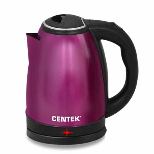 чайник CENTEK CT-1068 фиолетовый(purple) (2,0л) 2000Вт металл, хром. вставка на крышке
