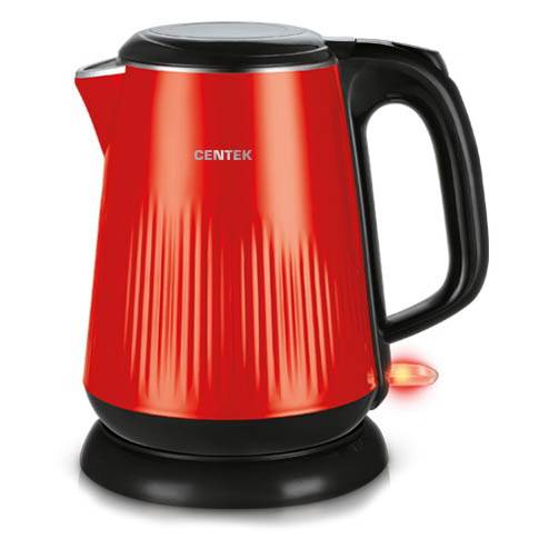 Чайник CENTEK CT-1025 (1,8л) 2200Вт двухслойный корпус, металл красный(red)