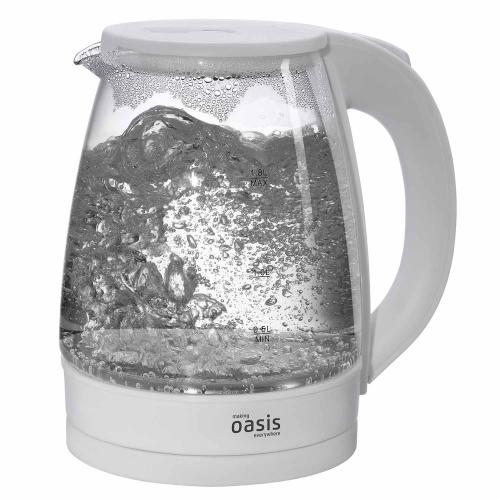 Чайник OASIS making everywhere K-8GW 1,8л стекло,диск